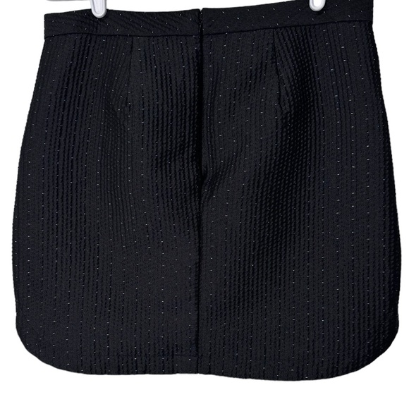 Madewell Shirttail Skirt in Nightfall Jaquard Black and Gold Size 6 - Picture 3 of 11